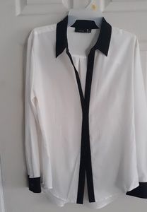 New black and white blouse